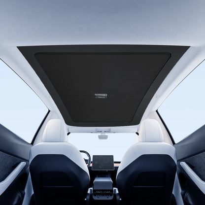 TESLA 2025/2026 Model Y Juniper Manual Retractable Roof Sunshade - Black