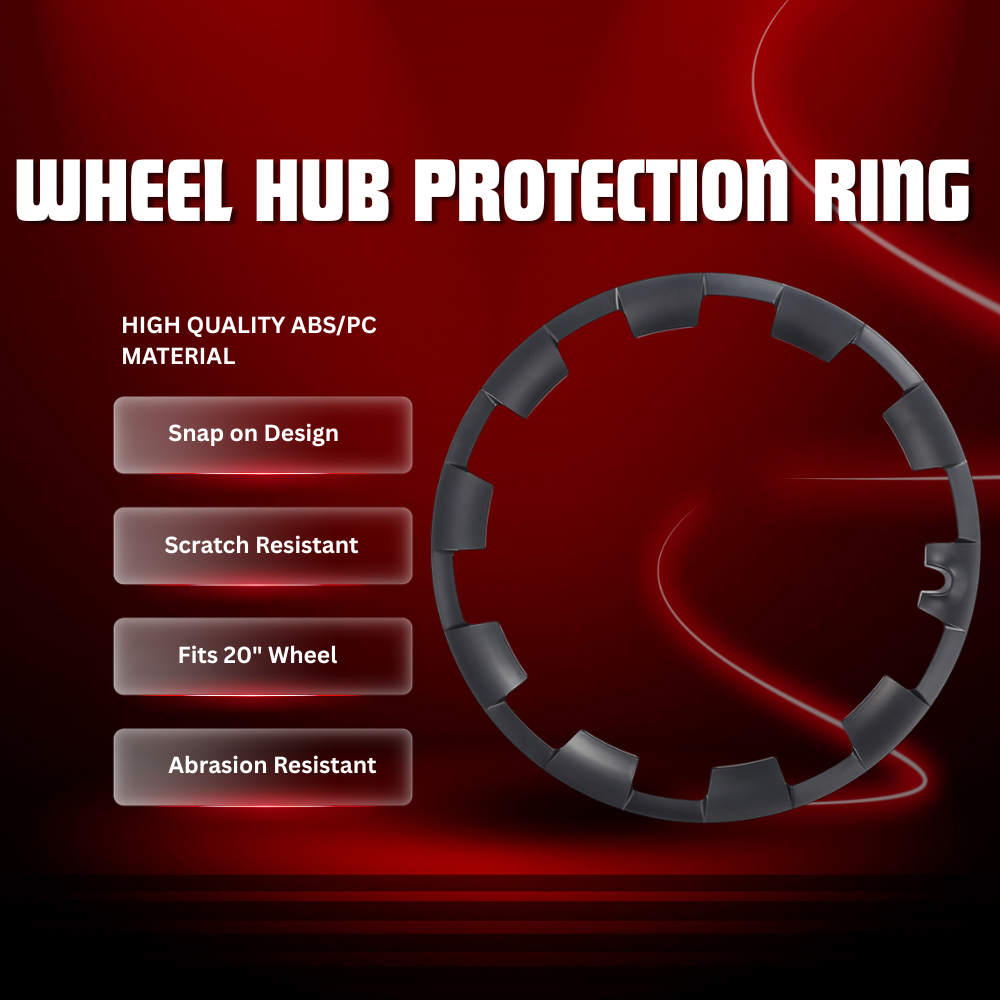 TESLA 2025/2026 Model Y Juniper ABS+PC 20 Inch Wheel Hub Protection Ring - 1 SET (4PCS)