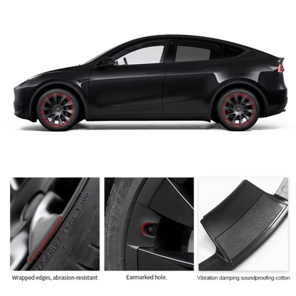 TESLA 2025/2026 Model Y Juniper ABS+PC 20 Inch Wheel Hub Protection Ring - 1 SET (4PCS)