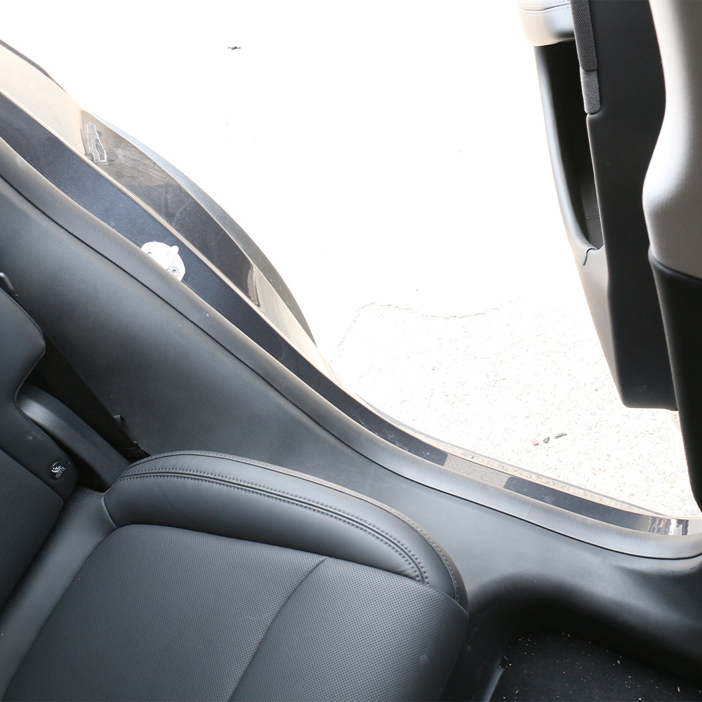 TESLA 2025 Model Y Juniper TPE Front and Rear Door Sill Protector Threshold Strip - 1SET(4PCS)
