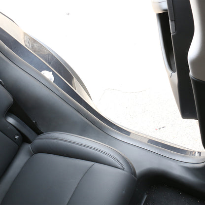 TESLA 2025 Model Y Juniper TPE Front and Rear Door Sill Protector Threshold Strip - 1SET(4PCS)