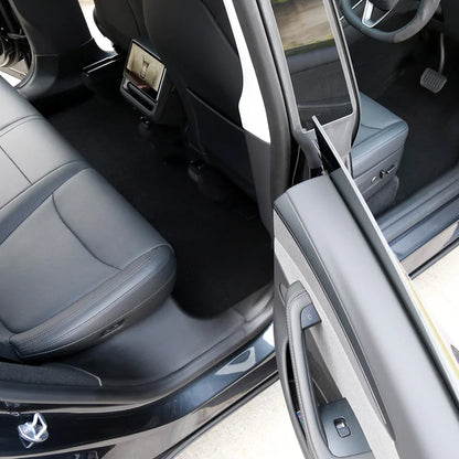 TESLA 2025 Model Y Juniper TPE Front and Rear Odorless Threshold Bar Door Sill Protector Pads - 1 SET (8PCS)