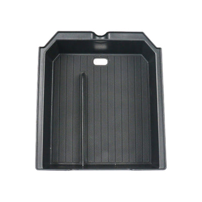 TESLA 2025/2026 Model Y Juniper & Model 3 Double Layer Center Control Storage Box TPE with Sunglasses Holder