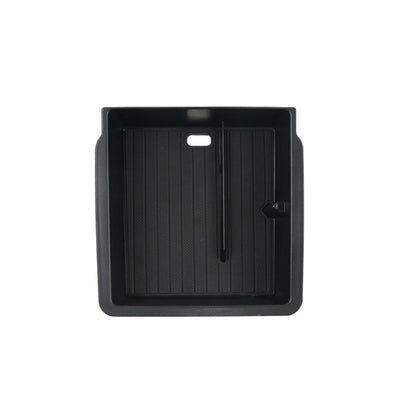 TESLA 2025/2026 Model Y/Model 3 Double Layer Storage Box TPE Center Armrest with Sunglasses Holder