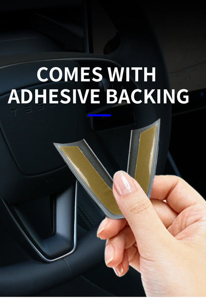 TESLA 2025 Model Y Juniper and Model 3 ABS Steering Wheel Patch Protective Cover Sticker