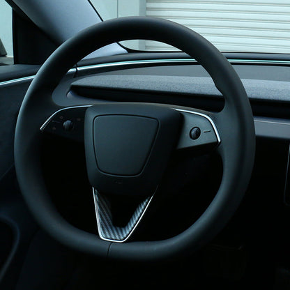 TESLA 2025 Model Y Juniper and Model 3 ABS Steering Wheel Patch Protective Cover Sticker