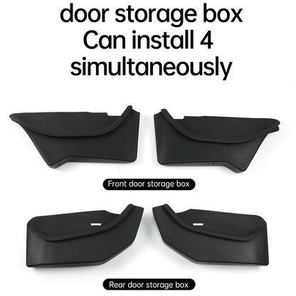 TESLA 2025 Model Y TPE Front and Rear Door Side Storage Box Organizer