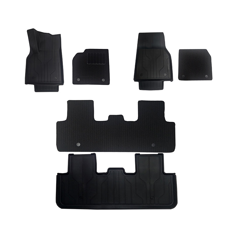 TESLA 2025 Model Y TPE Odorless Double Layer Cargo Liners Floor Mats with Soft Carpet