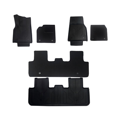 TESLA 2025/2026 Model Y TPE Odorless Double Layer Cargo Liners Floor Mats with Soft Carpet