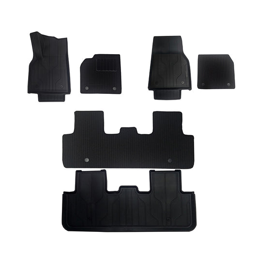 TESLA 2025 Model Y TPE Odorless Double Layer Cargo Liners Floor Mats with Soft Carpet