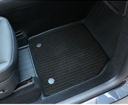 TESLA 2025 Model Y TPE Odorless Double Layer Cargo Liners Floor Mats with Soft Carpet