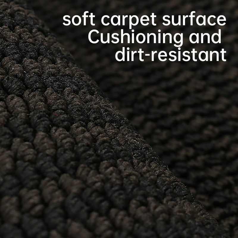 TESLA 2025 Model Y TPE Odorless Double Layer Cargo Liners Floor Mats with Soft Carpet