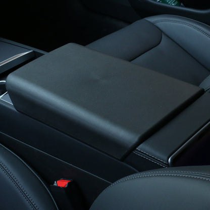 TESLA 2025 Model Y Juniper and Model 3 TPE Armrest Center Console Cover - Black