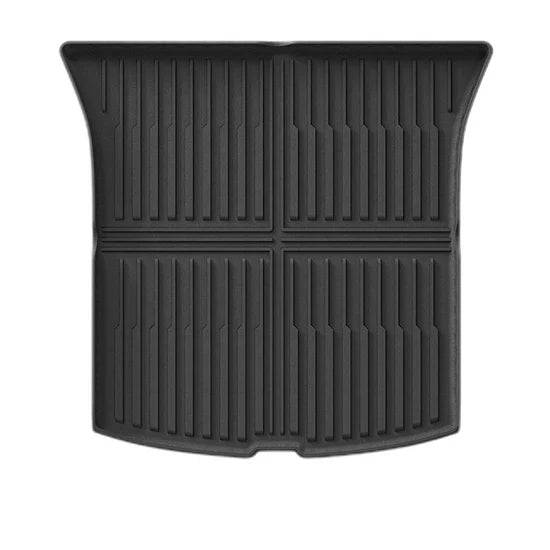 Haloblk Tesla 2025 Model Y Juniper Waterproof TPE Injected Molded Odorless Cargo Liners Floor Mats - 1 SET (6PCS)