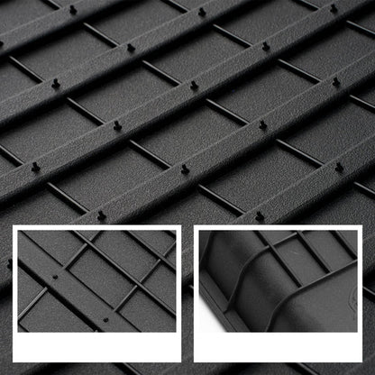 HALOBLK Tesla 2025 Model Y Juniper Waterproof Injected Molded TPE Odorless Cargo Liners Floor Mats - Double Layer