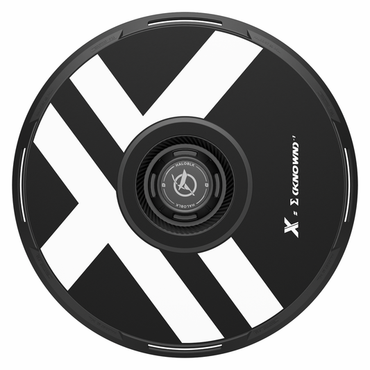 HALODISC 2 X-Factor (Black) | Set of 4 Wheel Covers for Tesla Model Y, Model Y L and Model 3 19" Crossflow Wheel