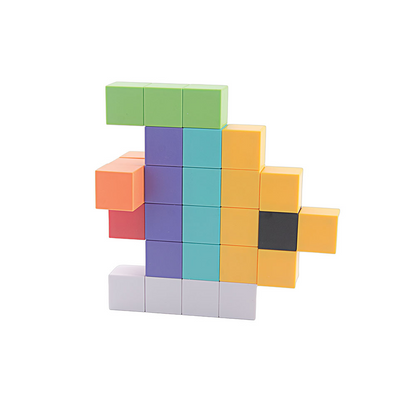 Magnetic Building Blocks Educational Puzzle Toy Color Cubes