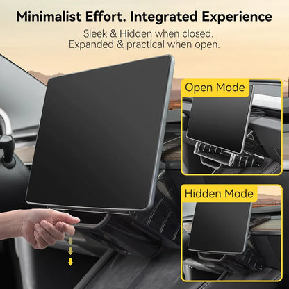 CIIYAA TESLA MODEL 2025-2026 Model Y Juniper | Model YL | Model 3 Under Screen Magnetic Storage Box Ultra - Black