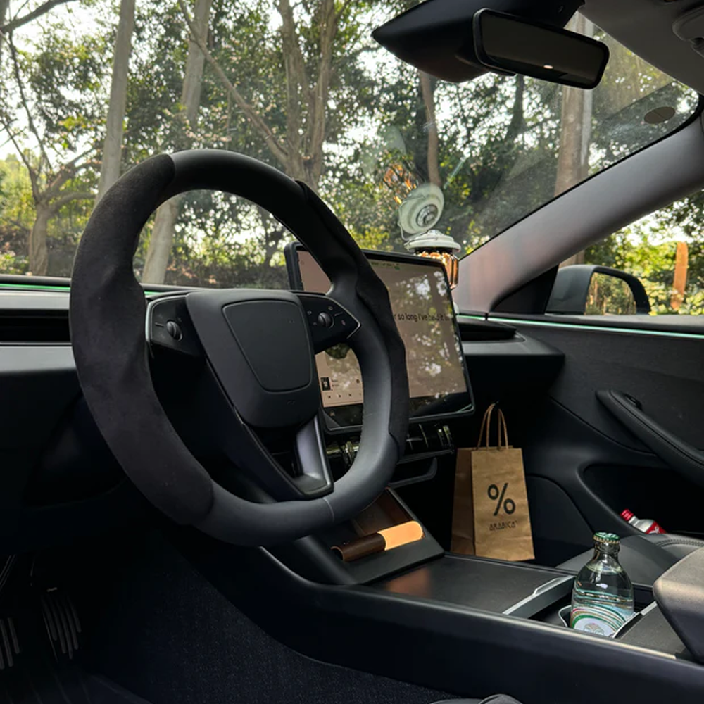 CIIYAA TESLA MODEL 2025-2026 Model Y Juniper | Model YL | Model 3 Under Screen Magnetic Storage Box Ultra - Black