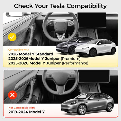 CIIYAA TESLA MODEL 2025-2026 Model Y Juniper | Model YL | Model 3 Under Screen Magnetic Storage Box Ultra - Black