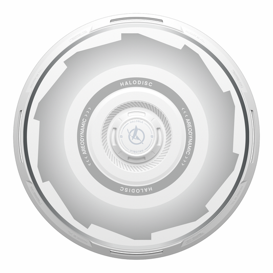 HALODISC 2 Gear (White) | Set of 4 Wheel Covers for Tesla Model Y, Model Y L and Model 3 19" Crossflow Wheel