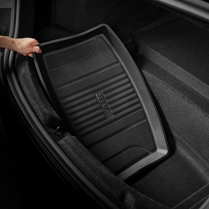 3W TESLA 2024-2026 Model 3 Highland Double Layer Injected Molded TPE Odorless Cargo Liners Floor Mats - 1 SET (6 PCS)