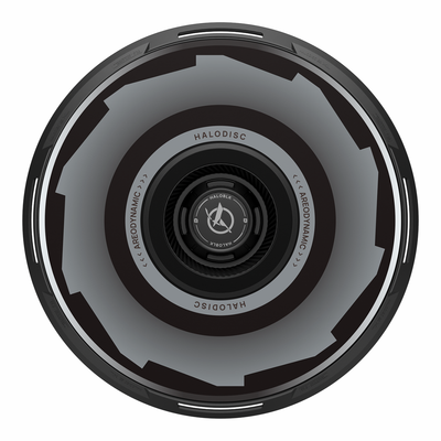 HALODISC 2 Gear (Black) | Set of 4 Wheel Covers for Tesla Model Y, Model Y L and Model 3 19" Crossflow Wheel