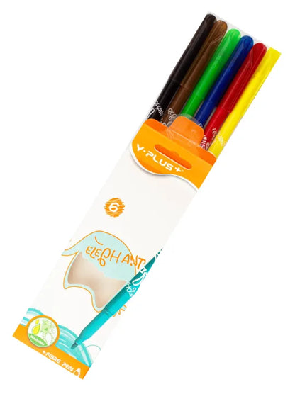 Y-Plus+ Elephant Fibre Pen 6 Colors, 12 Colors & 24 Colors