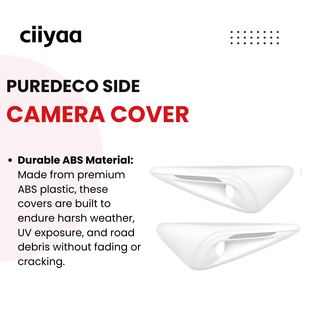 CIIYAA TESLA Model Y | Model 3 | Model | YL PureDeco Car Side Camera Cover - 1 SET (2PCS)