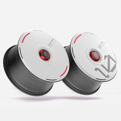 Pre-order (30 Days) HALODISC 2 Wheel Covers for Tesla | Custom Numbers - White