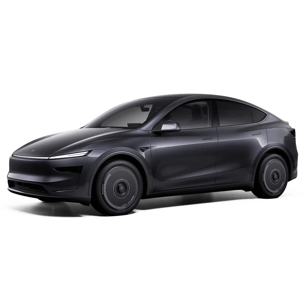 HALODISC 2 Charging (Black) | Set of 4 Wheel Covers for Tesla Model 3 & Model Y 19" Crossflow Wheel
