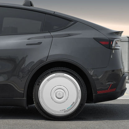 HALODISC 2 Charging (White) | Set of 4 Wheel Covers for Tesla Model 3 & Model Y 19" Crossflow Wheel