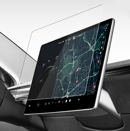 HALOBLK 16in Automobile Touch Glass Screen Pro+ Front & Rear (2026 Tesla Model Y Juniper & Model Y L - Clear)