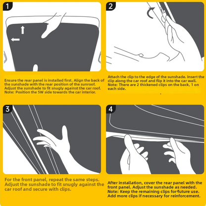 3W TESLA 2025|2026 Model YL Foldable Roof Sunshade