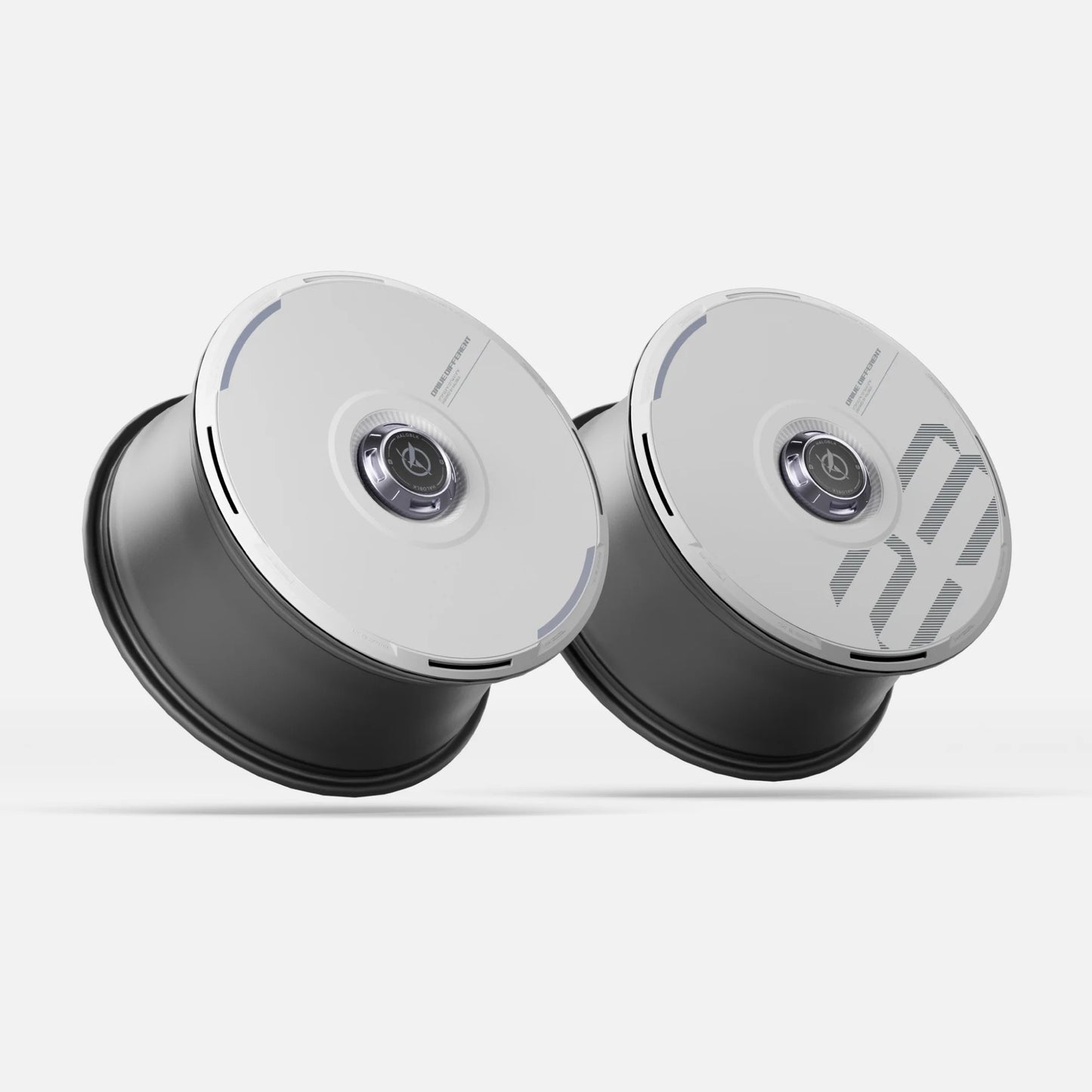 Pre-order (30 Days) HALODISC 2 Custom Numbers - White | Set of 4 19" Wheel Covers for Tesla Model Y & Model 3