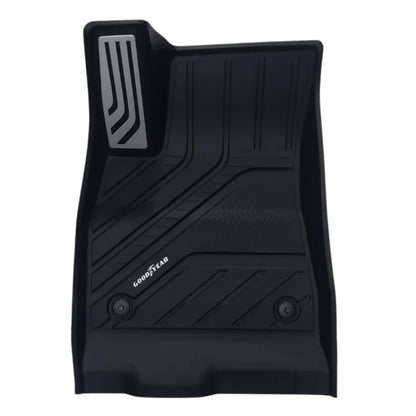 TESLA 2024-2026 MODEL 3 All-Weather Single Layer Injected Molded TPE Odorless Cargo Liners Floor Mats - 1 SET (6PCS)