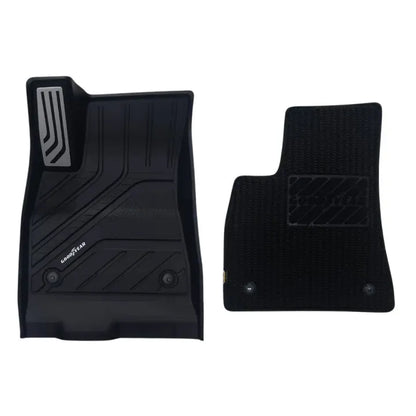 TESLA 2024-2026 MODEL 3 All-Weather Double Layer Injected Molded TPE Odorless Cargo Liners Floor Mats - 1 SET (6PCS)