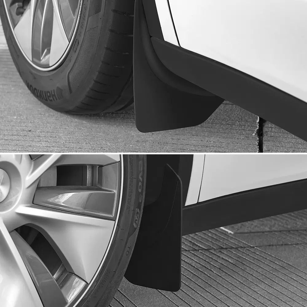 3W Tesla 2025-2027 Model Y Soft TPE Front and Rear Fender Mud Flaps - 1 SET (4PCS)