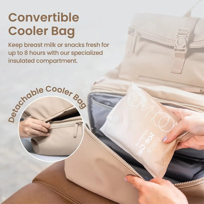MOOIMOM On-the-Go Diaper & Cooler Bag