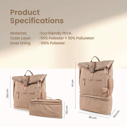 MOOIMOM On-the-Go Diaper & Cooler Bag