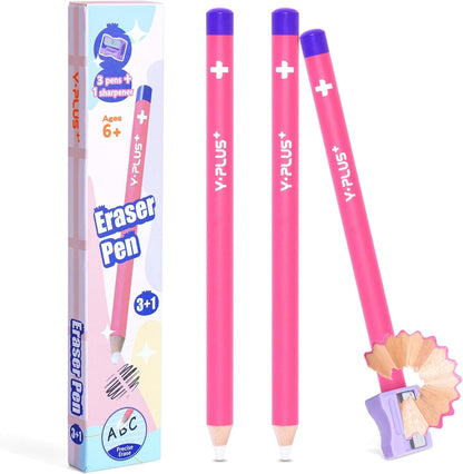Y-Plus+ Eraser Pen with Sharpener