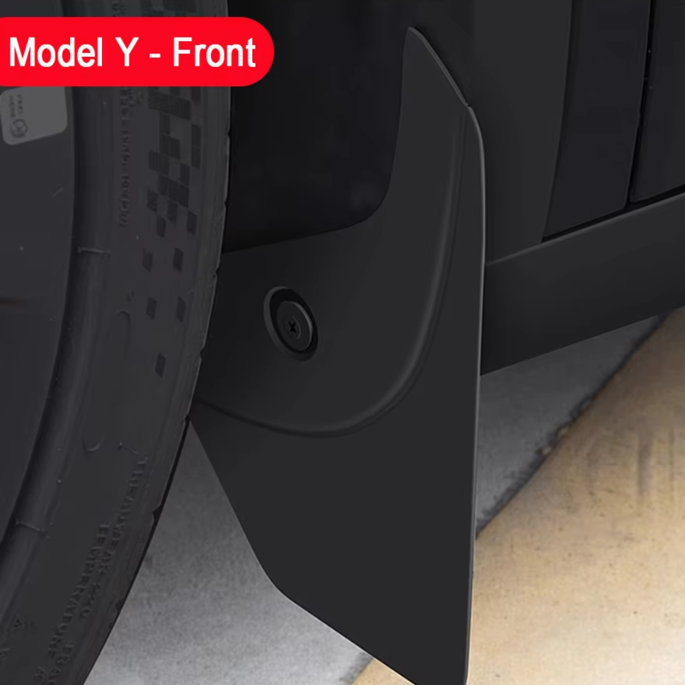 TESLA 2025-2026 Model Y Juniper Front and rear Small Soft TPE Mud Flap Splash Guard