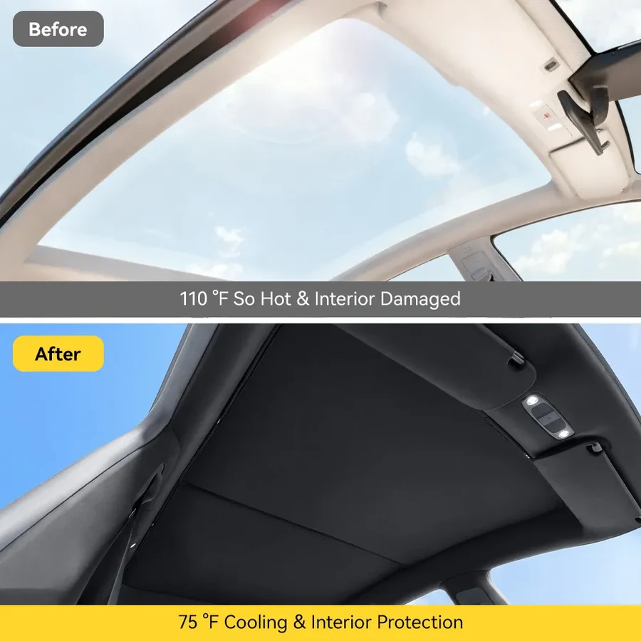 3W TESLA 2025|2026 Model Y Juniper Foldable Roof Sunshade
