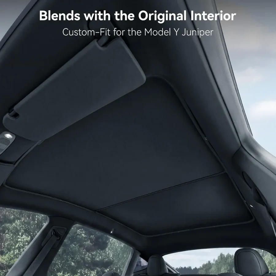 3W TESLA 2025|2026 Model Y Juniper Foldable Roof Sunshade