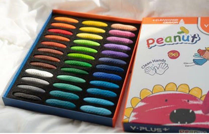 Y-Plus+ Peanut Clean Hand Crayons 36 Colors