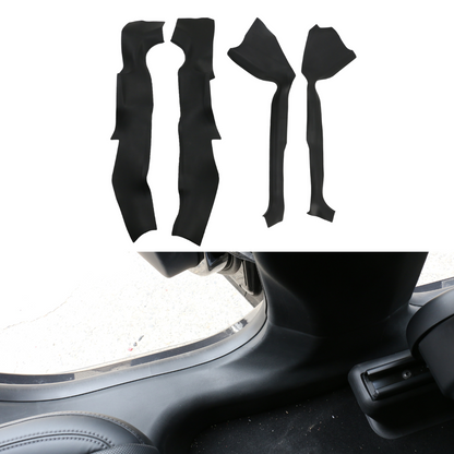 TESLA 2025 Model Y Juniper interior TPE Front and Rear Threshold Strip /Upper and Under Rear Trunk Guard Panel / C-Pillar Guard Board - 4PCS SET