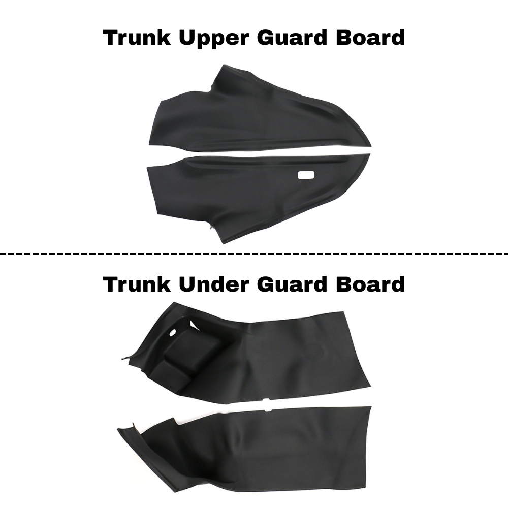 TESLA 2025 Model Y Juniper TPE Interior Upper and Under Guard Board / C-Pillar Guard /Front and Rear Threshold Strip/ Anti-Kick Mat and Scratch Plate / Under Seat Protector / Trunk Sill / Cargo Liners Mats - 9 SETS