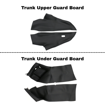 TESLA 2025 Model Y Juniper TPE Interior Upper and Under Guard Board / C-Pillar Guard /Front and Rear Threshold Strip/ Anti-Kick Mat and Scratch Plate / Under Seat Protector / Trunk Sill / Cargo Liners Mats - 9 SETS