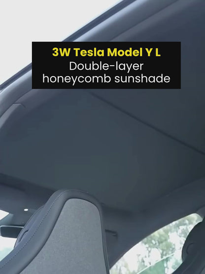 3W TESLA 2025|2026 Model YL Foldable Roof Sunshade