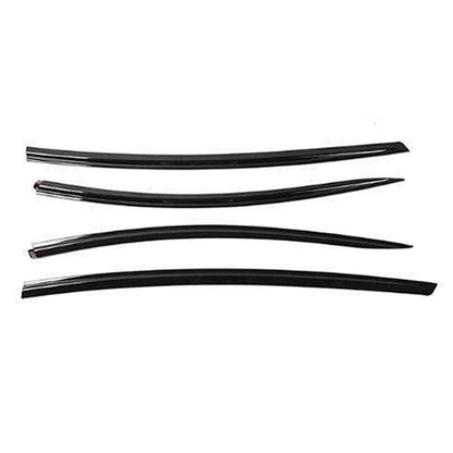 TESLA 2025 Model Y Juniper ABS Adhesive Window Rain Visor- Glossy Carbon Fiber